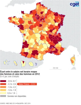 &Eacute;cart de salaires entre les femmes et les hommes