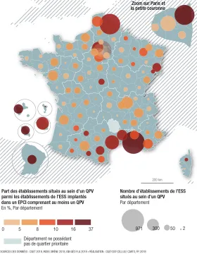 &Eacute;tablissements de l'&Eacute;conomie sociale et solidaire (ESS) dans les QPV