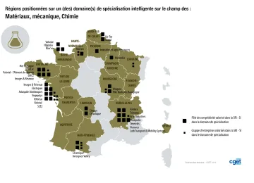 R&eacute;gions sp&eacute;cialis&eacute;es sur le champ de la m&eacute;canique et de la chimie
