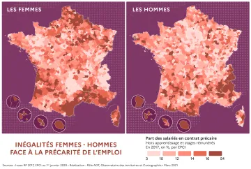 In&eacute;galit&eacute;s femmes - hommes face &agrave; la pr&eacute;carit&eacute; de l'emploi