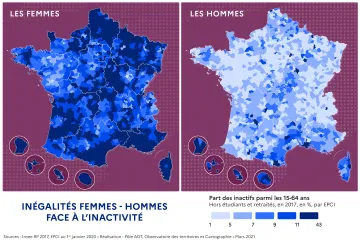 In&eacute;galit&eacute;s femmes - hommes face &agrave; l'inactivit&eacute;