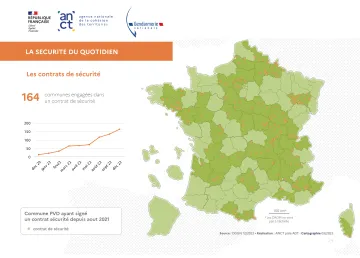 Les communes Petites villes de demain engag&eacute;es dans un contrat de s&eacute;curit&eacute; en 2022