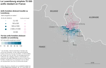 Le Luxembourg emploie 70 000 actifs r&eacute;sidant en France