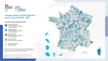 Zonage d'aide &agrave; finalit&eacute; r&eacute;gionale 2022-2027