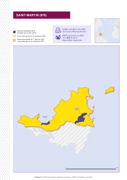 Saint-Martin (978) : atlas des quartiers prioritaires de la politique de la ville 2022