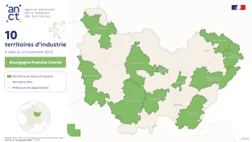Territoires d'industrie 2023-2027 : Bourgogne-Franche-Comt&eacute;