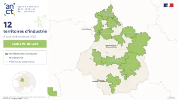 Territoires d'industrie 2023-2027 : Centre-Val de Loire