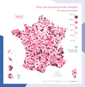 Taux de couverture de l'emploi