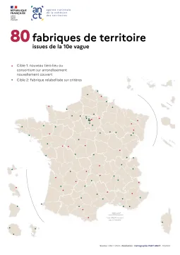 Laur&eacute;ats de la 10e vague des fabriques de territoire