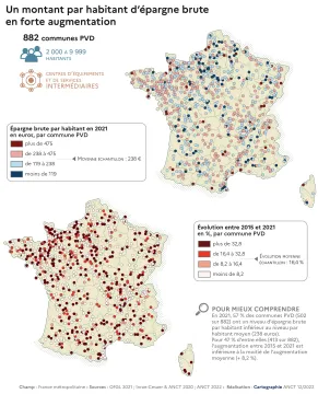 Un montant par habitant d'&eacute;pargne brute en forte augmentation