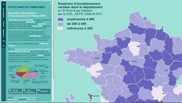 Carte interactive des dotations d'investissement en 2019