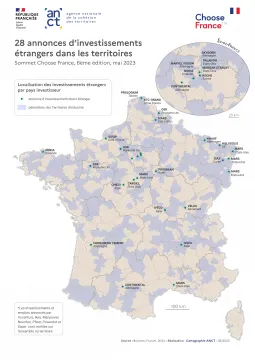 28 annonces d'investissements &eacute;trangers dans les territoires
