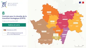 P&eacute;rim&egrave;tre des contrats pour la r&eacute;ussite de la transition &eacute;cologique : Sa&ocirc;ne-et-Loire