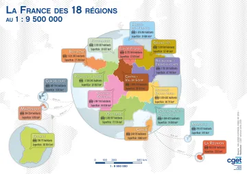 La France des 18 r&eacute;gions