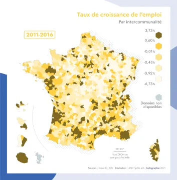 Taux de croissance de l'emploi