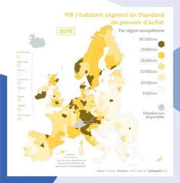 PIB/habitant exprim&eacute; en Standard de pouvoir d'achat