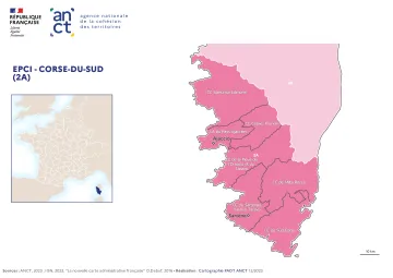 Carte d&eacute;partementale des EPCI en 2023 : Corse-du-Sud