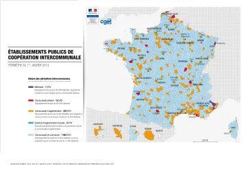 Cartographie des EPCI en 2014