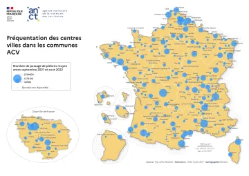 Fr&eacute;quentation des centres villes (format A4 paysage)