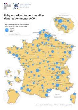 Fr&eacute;quentation des centres villes (format A4 portrait)