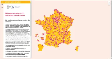 Carte interactive "Action coeur de ville"