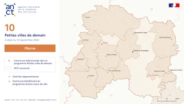 D&eacute;ploiement du dispositif Petites villes de demain : Marne
