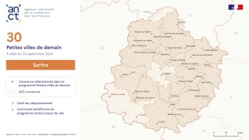 D&eacute;ploiement du dispositif Petites villes de demain : Sarthe
