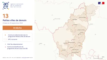 D&eacute;ploiement du dispositif Petites villes de demain : Ard&egrave;che