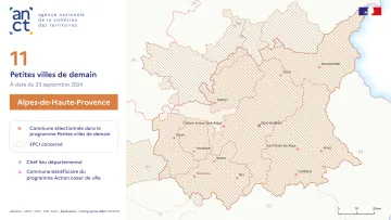 D&eacute;ploiement du dispositif Petites villes de demain : Alpes-de-Haute-Provence