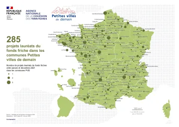 285 projets laur&eacute;ats du fonds friche dans les communes Petites villes de demain