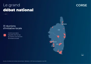 Les r&eacute;unions d'initiatives locales : Corse
