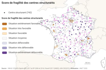 Score de fragilit&eacute; des centres structurants