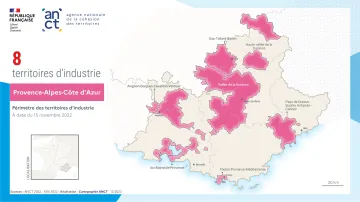 Territoires d'industrie : Provence-Alpes-C&ocirc;te d'Azur