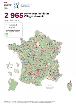 Communes labellis&eacute;es Villages d'avenir