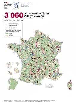 Communes labellis&eacute;es Villages d'avenir