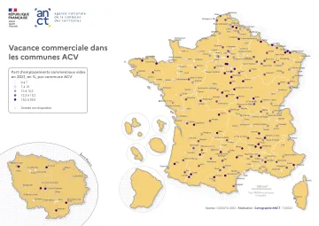 Vacance commerciale dans les communes ACV
