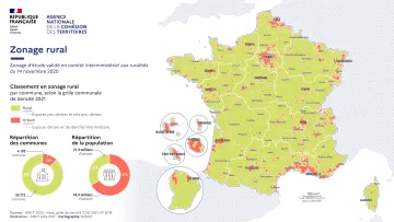 Les communes en zonage rural