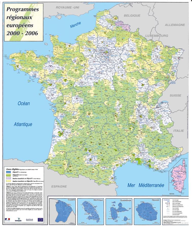 Programmes r&eacute;gionaux europ&eacute;ens 2000-2006