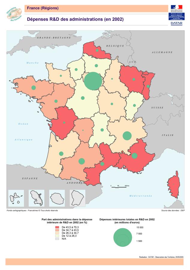 D&eacute;penses R&D des administrations