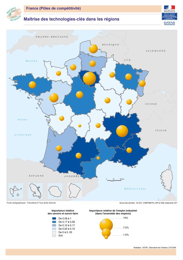 Ma&icirc;trise des technologies-cl&eacute;s dans les r&eacute;gions
