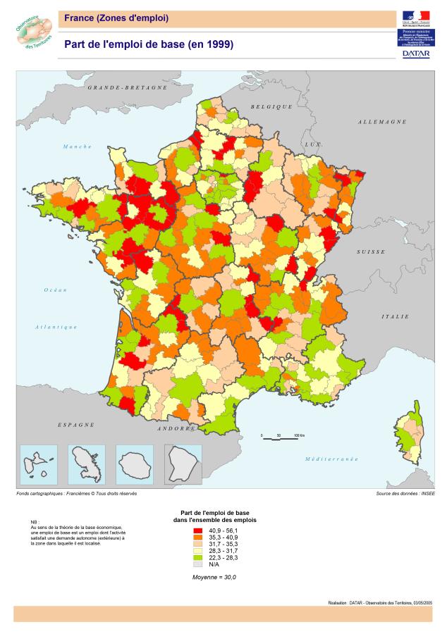 Part de l'emploi de base