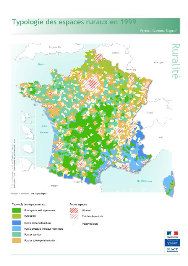 Typologie des espaces ruraux en 1999