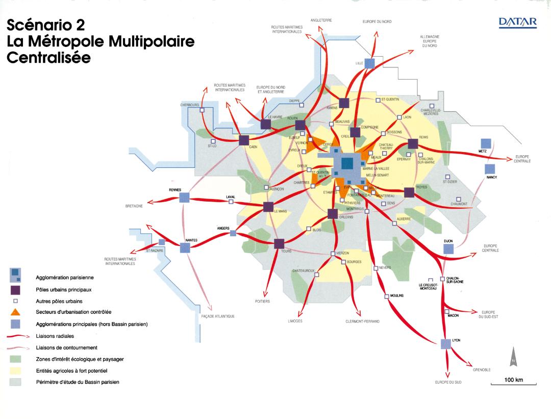 La M&eacute;tropole Multipolaire Centralis&eacute;e (Sc&eacute;nario 2)