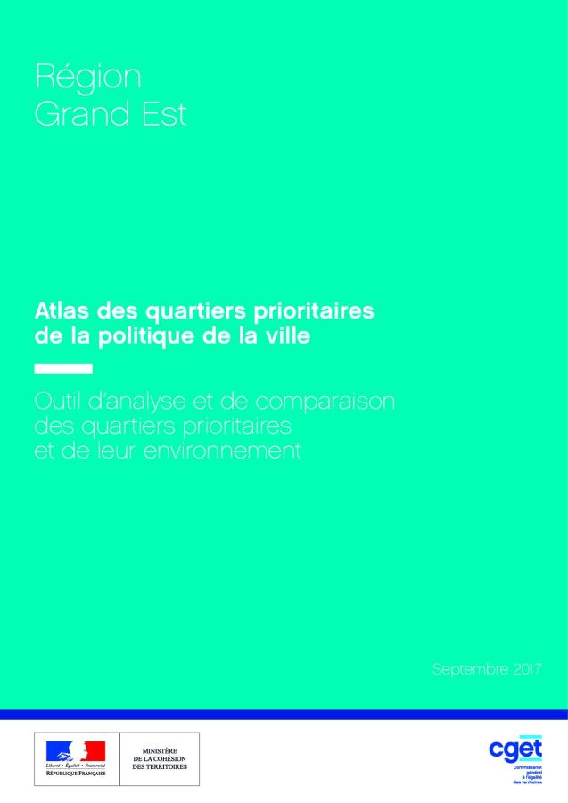 Grand Est : atlas des quartiers prioritaires de la politique de la ville
