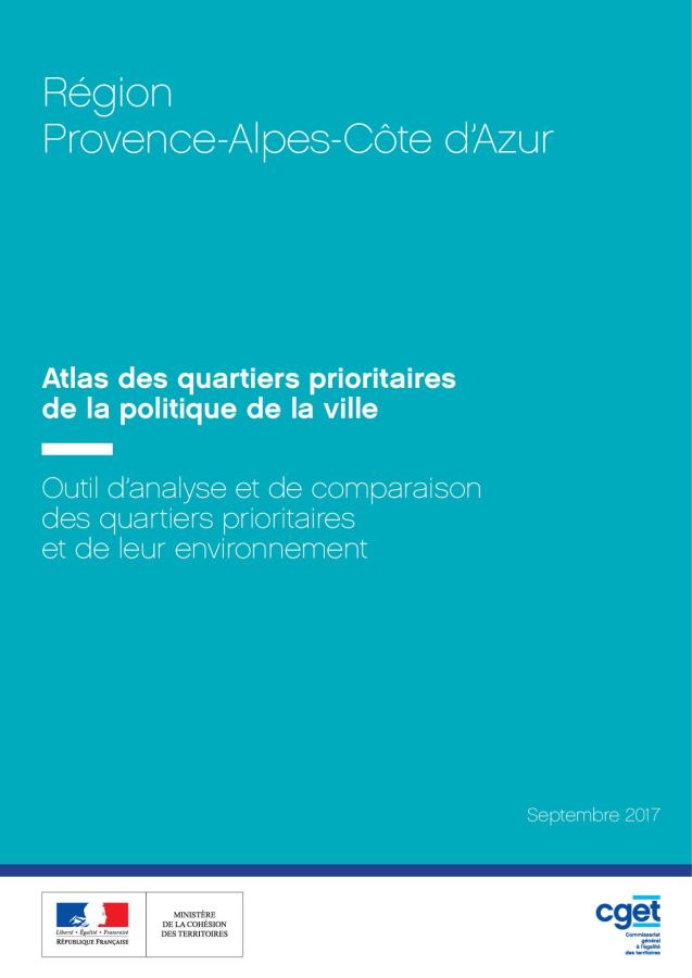 Provence-Alpes-C&ocirc;te d'Azur : atlas des quartiers prioritaires de la politique de la ville