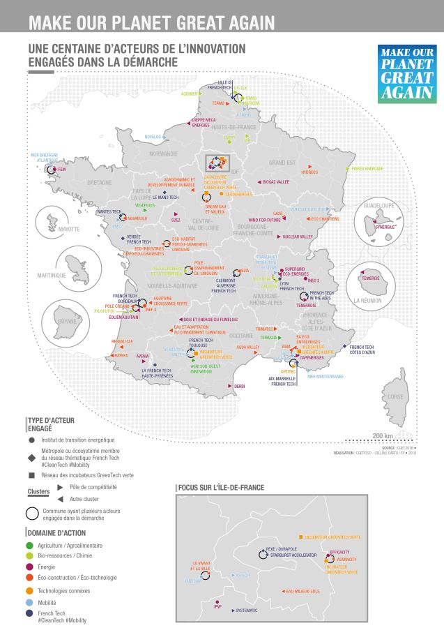 Une centaine d'acteurs de l'innovation engag&eacute;s dans la d&eacute;marche "Make our Planet Great Again"