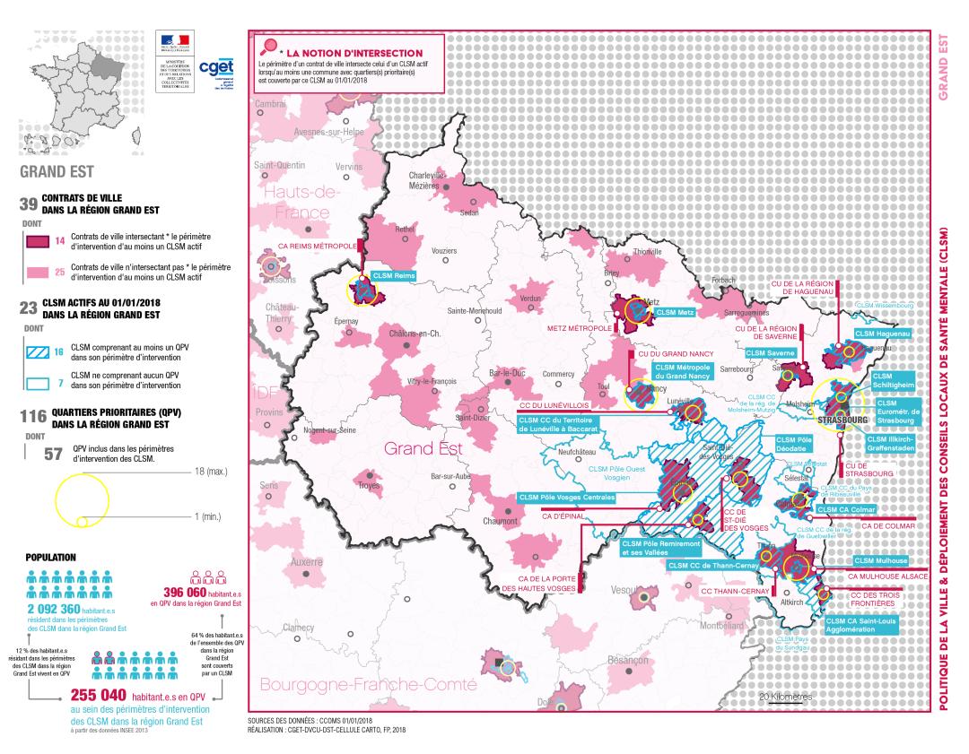 Grand-Est : CLSM et politique de la ville