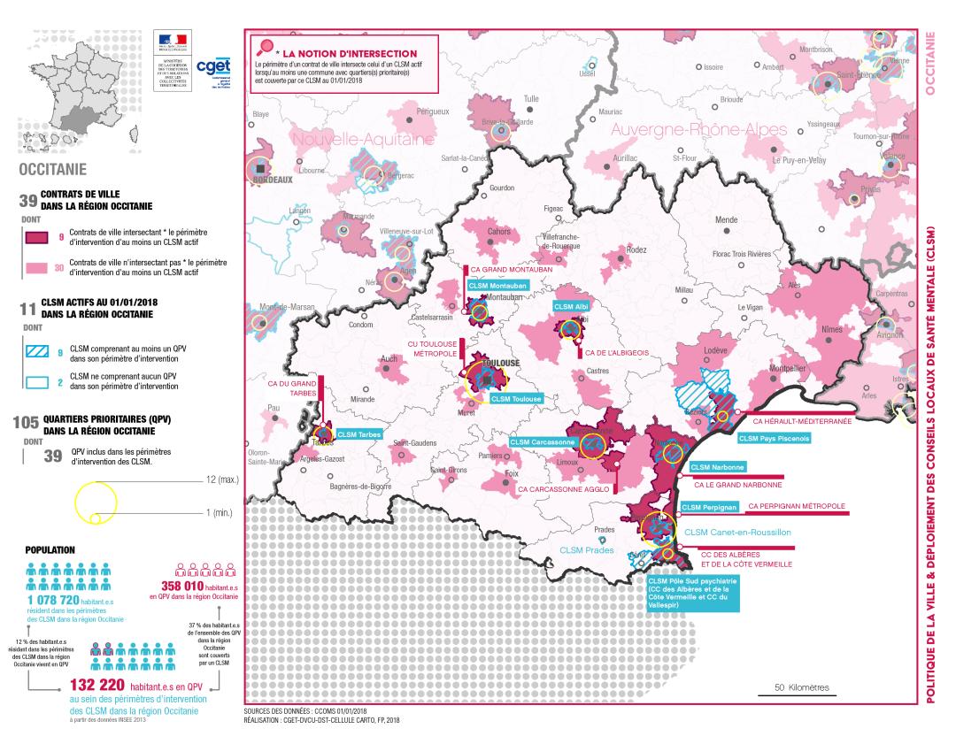 Occitanie : CLSM et politique de la ville