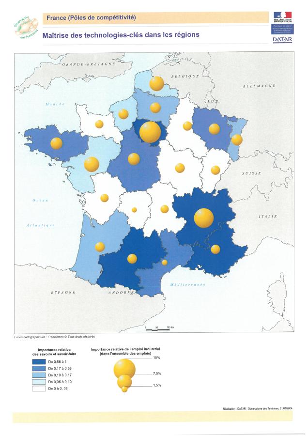 Ma&icirc;trise des technologies-cl&eacute;s dans les r&eacute;gions