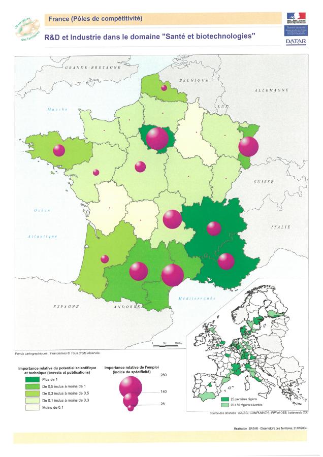 R&D et Industrie dans le domaine "Sant&eacute; et biotechnologies"